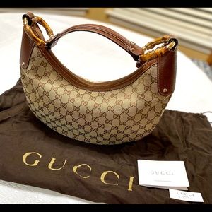 Authentic Gucci half moon hobo